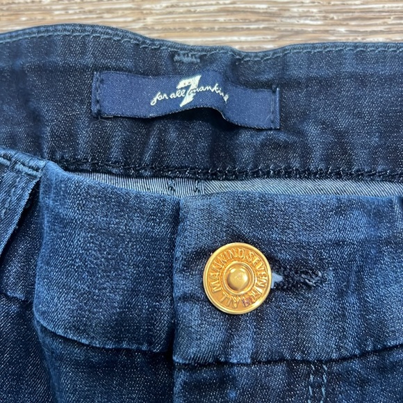 7 for all mankind, women’s skinny jeans, dark wash, high-rise with gold hardware - Picture 10 of 10